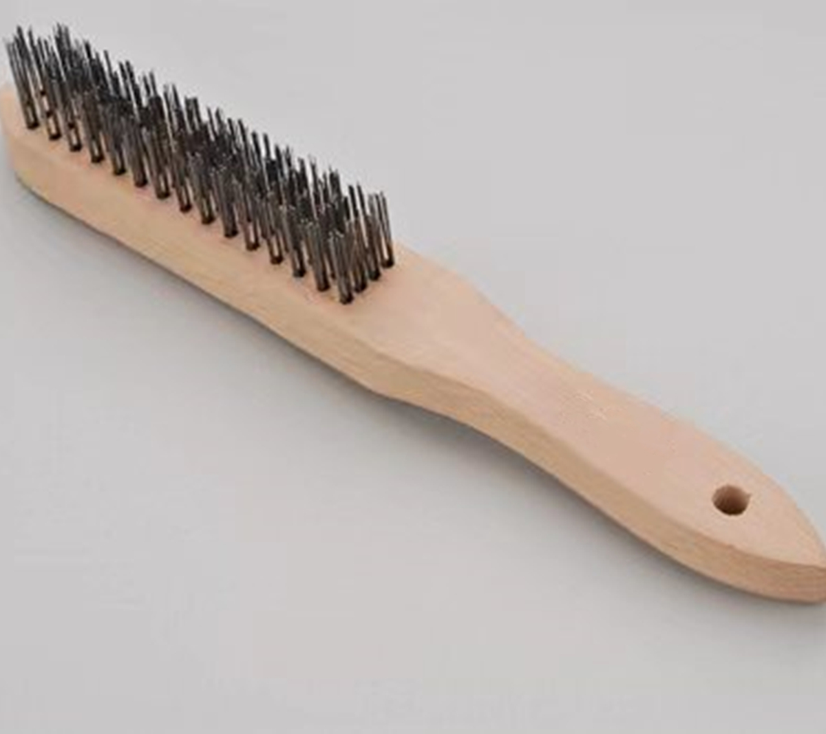 Steel Wire Brush With Wooden Handle 